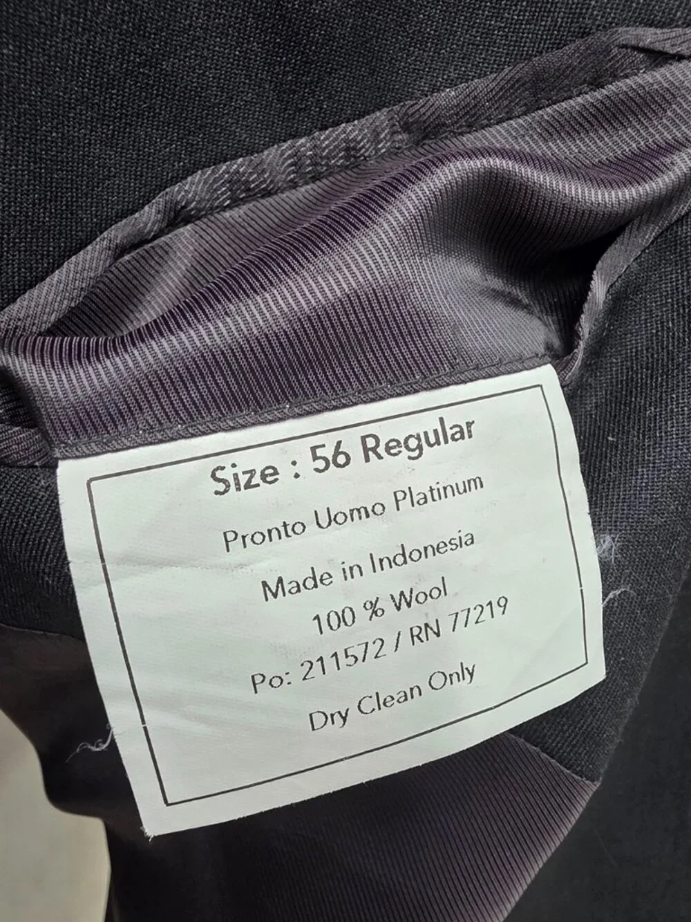 Pronto Uomo 56R 54x29 Gray Full Suit 2-Button Solid R935